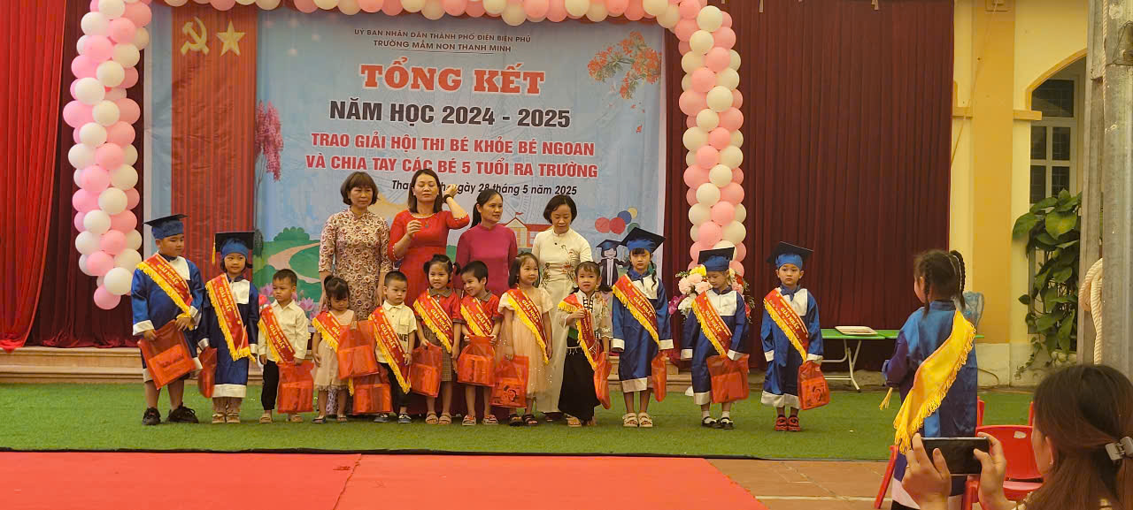 RỘN RÀNG LỄ TỔNG KẾT NĂM HỌC 2024 – 2025 TẠI TRƯỜNG MẦM NON THANH MINH